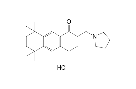 3'-ethyl-3-(1-pyrrolidinyl)-5',6',7',8'-tetrahydro-5',5',8',8'-tetramethyl-2'-propionaphthone, hydrochloride