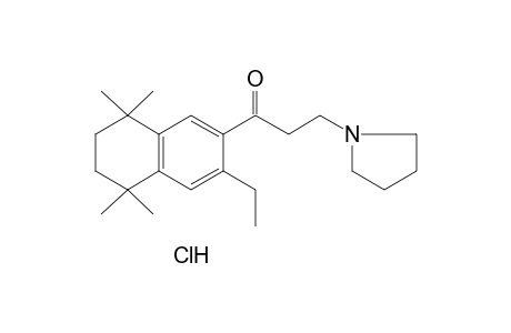 3'-ethyl-3-(1-pyrrolidinyl)-5',6',7',8'-tetrahydro-5',5',8',8'-tetramethyl-2'-propionaphthone, hydrochloride