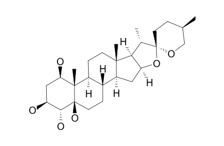 RAMNOGENIN-D;(25S)-1-BETA,3-BETA,4-ALPHA,5-BETA-TETRAHYDROXY-SPIROSTANE