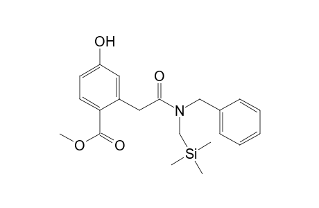 2-[2-(benzyl-(trimethylsilylmethyl)amino)-2-keto-ethyl]-4-hydroxy-benzoic acid methyl ester