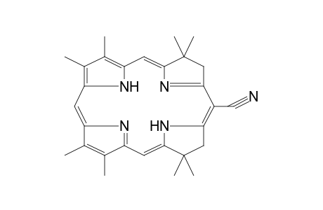 2,2,8,8,12,13,17,18-Octamethyl-2,3,7,8,22,24-hexahydro-porphine-5-carbonitrile