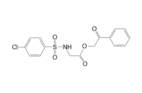 2-oxo-2-Phenylethyl {[(4-chlorophenyl)sulfonyl]amino}acetate