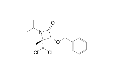 CIS-3-BENZYLOXY-4-DICHLOROMETHYL-1-ISOPROPYL-4-METHYL-AZETIDIN-2-ONE