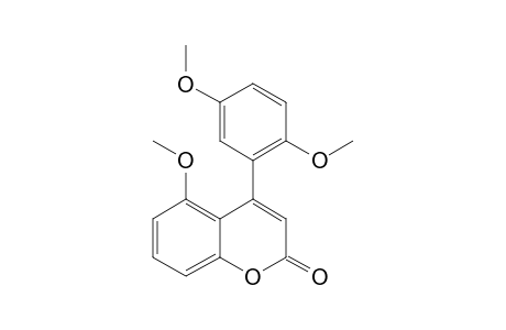 5-METHOXY-4-(2,5-DIMETHOXYPHENYL)-2H-1-BENZOPYRAN-2-ONE