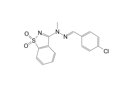 4-chlorobenzaldehyde (1,1-dioxido-1,2-benzisothiazol-3-yl)(methyl)hydrazone