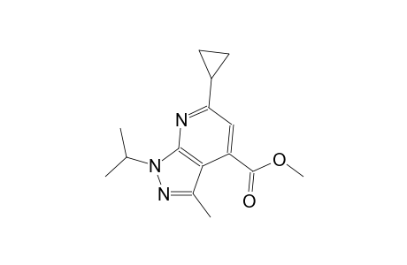 1H-pyrazolo[3,4-b]pyridine-4-carboxylic acid, 6-cyclopropyl-3-methyl-1-(1-methylethyl)-, methyl ester