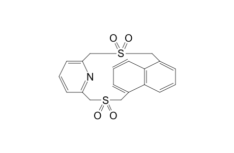 1,5-(Methanothiomethano[2,6]pyridinomethanothiomethano)naphthalene, 10,10,19,19-tetraoxide