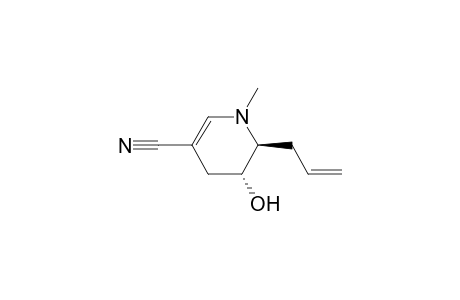 trans-2-Allyl-3-hydroxy-1-methyl-1,2,3,4-tetrahydropyridine-5-carbonitrile