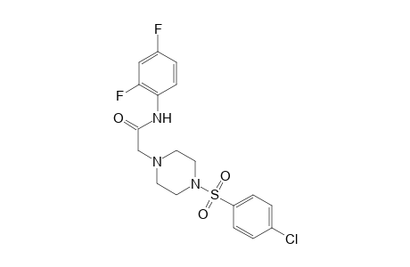 1-piperazineacetamide, 4-[(4-chlorophenyl)sulfonyl]-N-(2,4-difluorophenyl)-