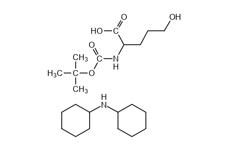 2-(carboxyamino)-5-hydroxy-L-valeric acid, N-tert-butyl ester, compound with dicyclohexylamine(1.1)