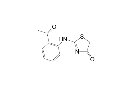 2-Acetylphenylamino-.delta(2).-thiazolin-4-one