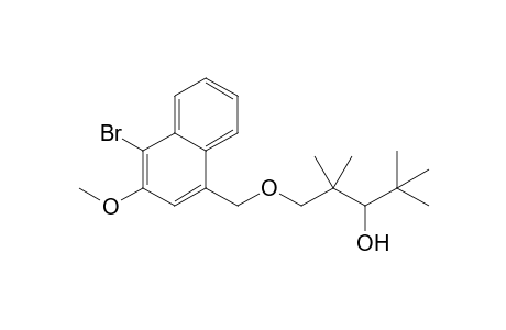 1-(8-Bromo-7-methoxynaphthalen-5-yl)methoxy-2,2,4,4-tetramethylpentan-3-ol