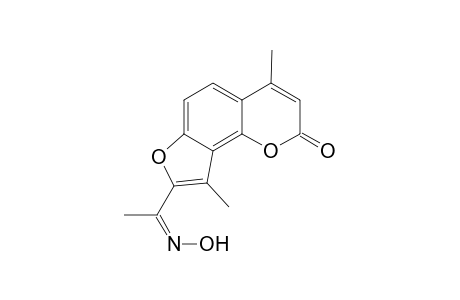 8-[(1Z)-N-hydroxyethanimidoyl]-4,9-dimethyl-2H-furo[2,3-h]chromen-2-one