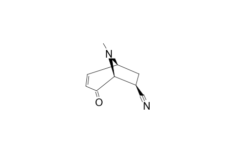 8-METHYL-2-OXO-8-AZABICYCLO-[3.2.1]-OCT-3-ENE-7-EXO-CARBONITRILE