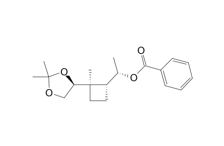 (1S)-1-[(1R,2S)-2-[(4S)-2,2-DIMETHYL-1,3-DIOXOLAN-4-YL]-2-METHYLCYCLOBUTYL]-ETHYL-BENZOATE