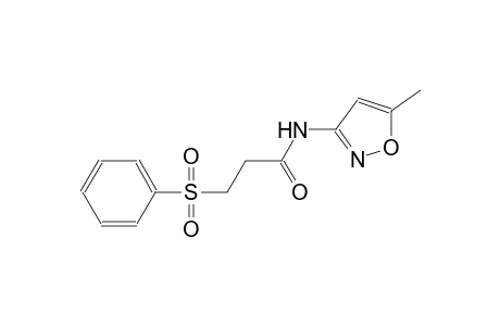 propanamide, N-(5-methyl-3-isoxazolyl)-3-(phenylsulfonyl)-