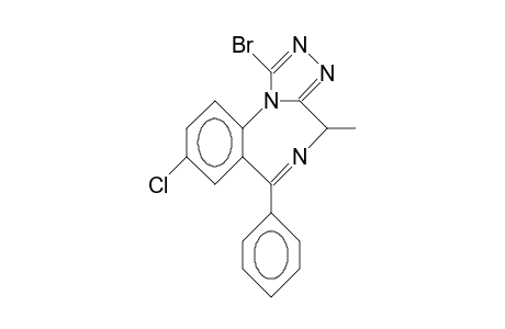 1-bromo-8-chloro-4-methyl-6-phenyl-4H-[1,2,4]triazolo[4,3-a][1,4]benzodiazepine