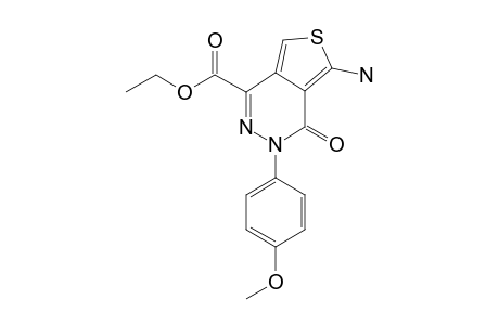 Thieno[3,4-d]pyridazine-1-carboxylic acid, 5-amino-3-(4-methoxyphenyl)-4-oxo-3,4-dihydro-, ethyl ester