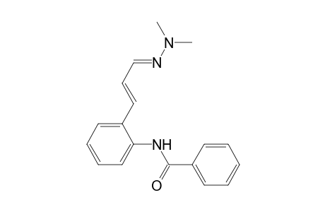 (E)-3-[2-(Benzoylamino)phenyl]propenal N,N-di-methylhydrazone