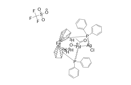 [(MIU-DPPF)PD(C(O)CH3)(CD3OD)AG(CL)]-[CF3SO3]