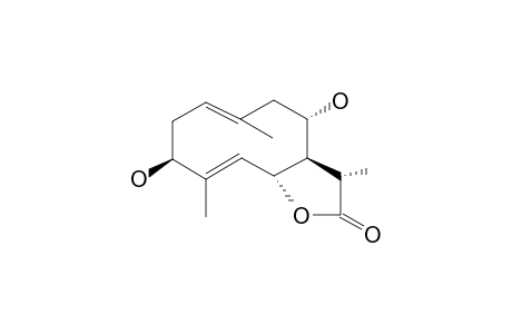 3-BETA-HYDROXY-BALCHANOLIDE;3-BETA,8-ALPHA-DIHYDROXY-GERMACRA-1(10)E,4E-DIEN-6-BETA,11-BETA-H-12,6-OLIDE