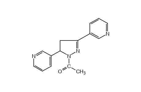 1-acetyl-3,5-di-3-pyridyl-2-pyrazoline