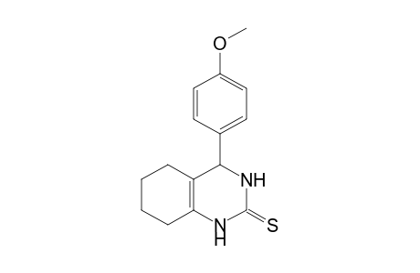 3,4,5,6,7,8-hexahydro-4-(p-methoxyphenyl)-2(1H)-quinazolinethione