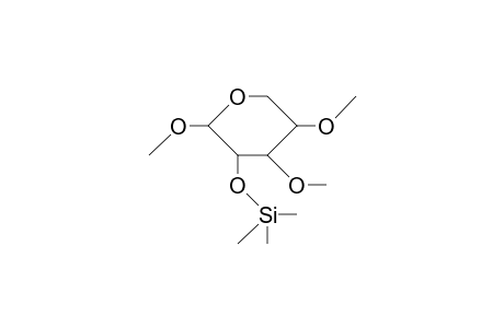 Methyl-3,4-di-O-methyl-2-O-trimethylsilyl.beta.-D-xylopyranosid