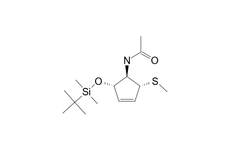 (3S,4S,5R)-4-ACYLAMINO-5-TERT.-BUTYLDIMETHYLSILYLOXY-3-METHYLTHIO-1-CYCLOPENTENE