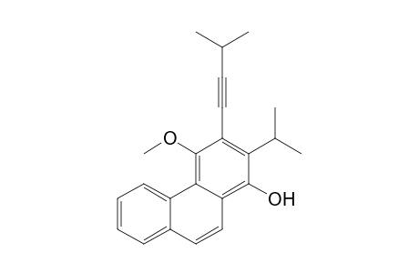 1-Hydroxy-4-methoxy-2-isopropyl-3-(2-isopropylethynyl)phenanthrene