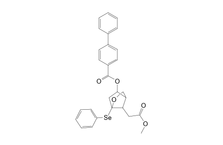 Methyl 5-[(1',1'-biphenyl-4'-yl)carbonyloxy]-3-(phenylselenyl)-2-oxabicyclo2.2.1]hept-7-ylacetate