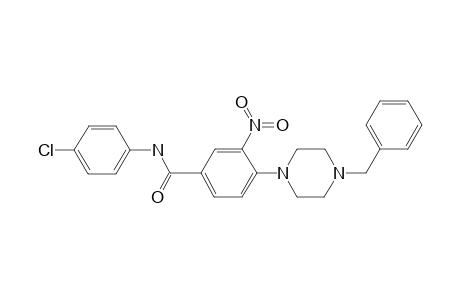 4-(4-benzylpiperazin-1-yl)-N-(4-chlorophenyl)-3-nitro-benzamide