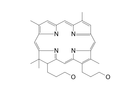 3-[18-(3-Hydroxy-propyl)-3,3,7,12,17-pentamethyl-2,3,22,24-tetrahydro-porphin-2-yl]propan-1-ol