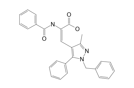 (E)-2-(Benzoylamino)-3-[1-benzyl-3-methyl-5-phenyl-1H-pyrazol-4-yl]propenoic acid