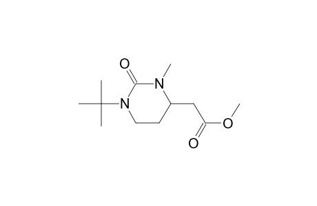 4-Pyrimidineacetic acid, 1-(1,1-dimethylethyl)hexahydro-3-methyl-2-oxo-, methyl ester, (.+-.)-