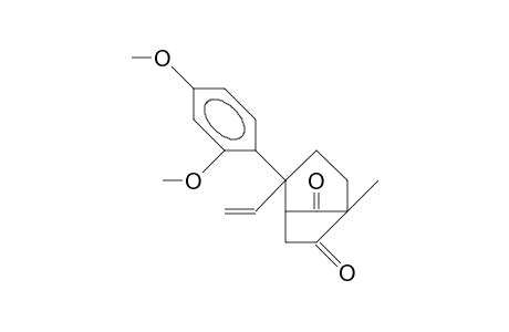 endo-2-(2,4-Dimethoxy-phenyl)-5-methyl-2-vinyl-bicyclo(3.2.1)octane-6,8-dione