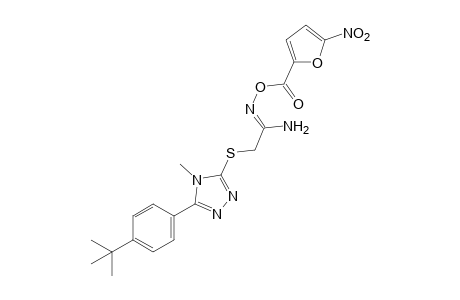 2-{[5-(p-tert-butylphenyl)-4-methyl-4H-1,2,4-triazol-3-yl]thio}-o-(5-nitro-2-furoyl)acetamidoxime
