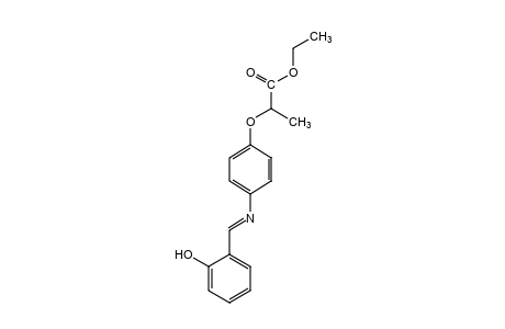 2-[p-(salicylideneamino)phenoxy]propionic acid, ethyl ester