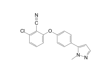 2-Chloro-6-[p-(1-methylpyrazol-5-yl)phenoxy]benzonitrile