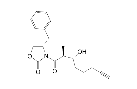 (4S,2'S,3'R)-3-(3'-Hydroxy-2'-methyl-7'-octyoyl)-4-(phenylmethyl)-2-oxazolidinone