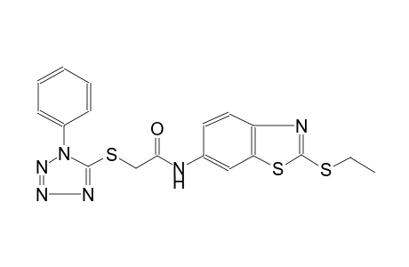 acetamide, N-[2-(ethylthio)-6-benzothiazolyl]-2-[(1-phenyl-1H-tetrazol-5-yl)thio]-