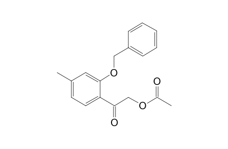 .omega.-Acetoxy-2-benzyloxy-4-methylacetophenone