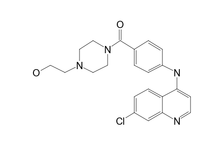 1-[2-Hydroxyethyl]-4-[4-[7-chloro-4-quinolylamino]benzoyl]piperazine