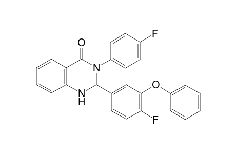 2-(4-fluoro-3-phenoxyphenyl)-3-(4-fluorophenyl)-2,3-dihydro-4(1H)-quinazolinone