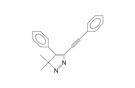 3,3-dimethyl-4-phenyl-5-(2-phenylethynyl)pyrazole