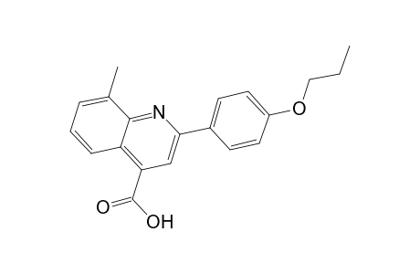 8-Methyl-2-(4-propoxyphenyl)-4-quinolinecarboxylic acid