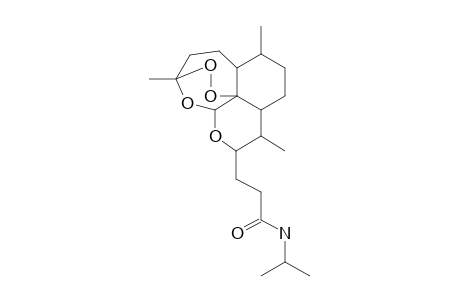 Dihydroartemisinin, 9-deoxy-9-[2-(isopropylaminocarbonyl)ethyl]-