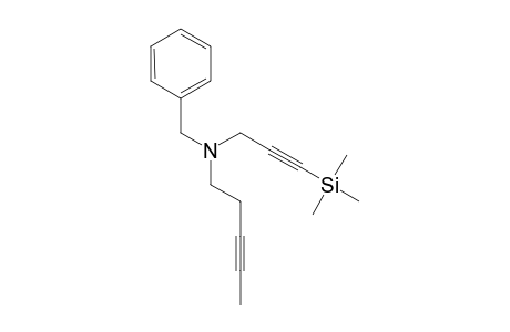 N-Benzyl-N-(3-trimethylsilyl-2-propynyl)-pent-3-yne