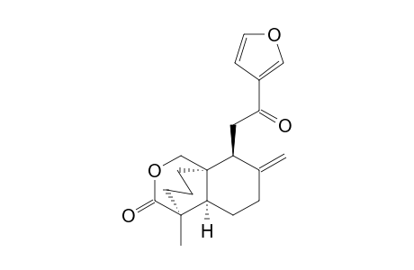 15,16-epoxy-17-hydroxy-12-oxolabda-8(20), 13(16), 14-trien-19-oic acid, delta-lactone