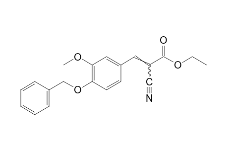 4-(benzyloxy)-alpha-cyano-3-methoxycinnamic acid, ethyl ester